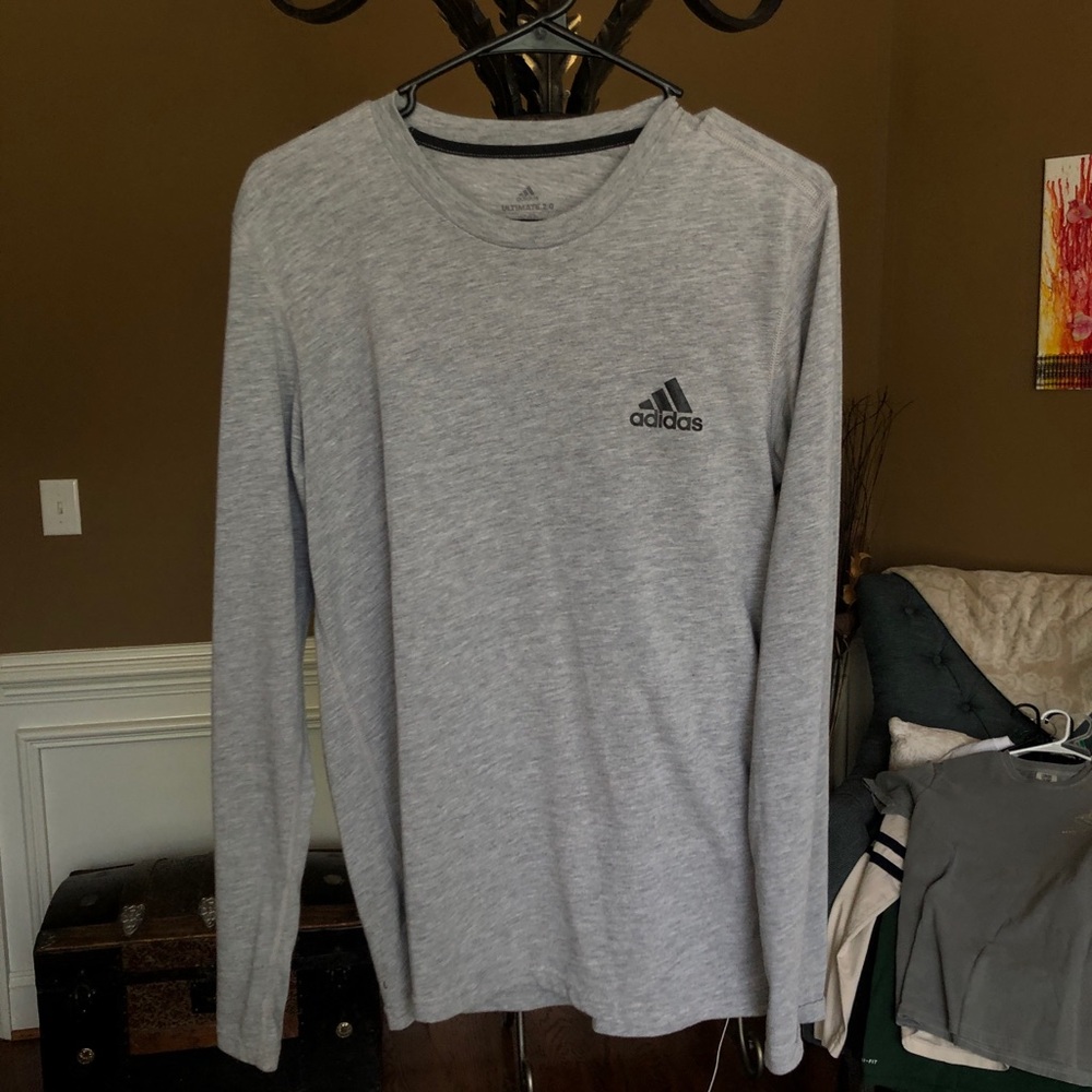 Adidas Long Sleeve Athletic Thermal Tee Shirt